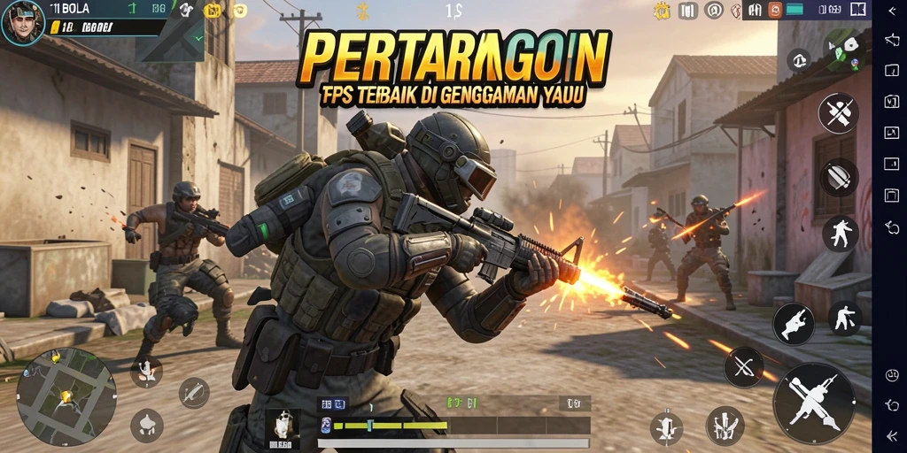 Tampilan layar utama gameplay 11BOLA yang menegangkan dan aksi cepat.