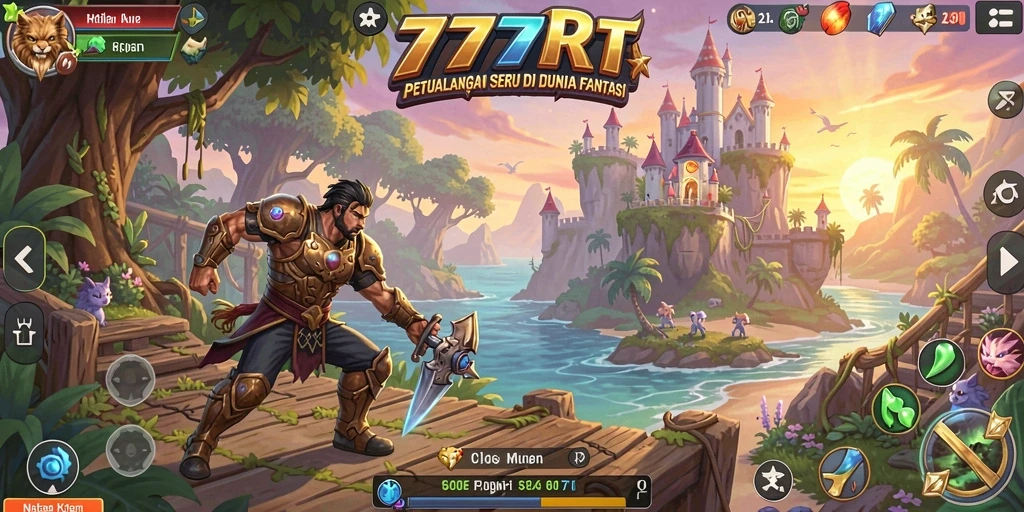 Screenshot gameplay Adventure dari 777RT menampilkan aksi seru dan eksplorasi.