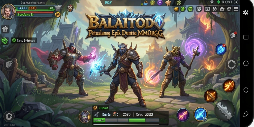 Tampilan gameplay seru dalam dunia fantasi BALAITOTO.