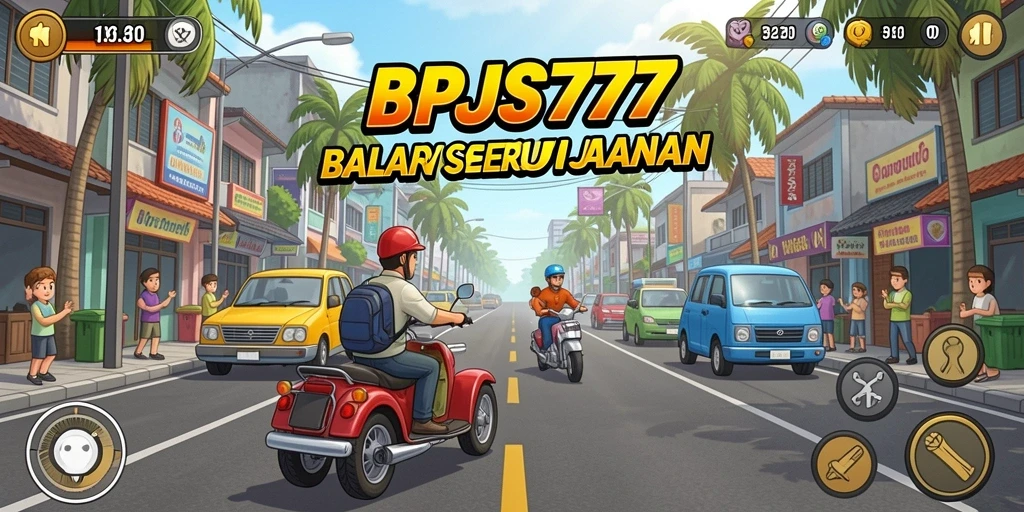 Gameplay Racing seru di BPJS777 dengan berbagai trek menantang.