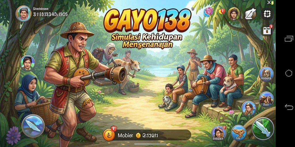 Tampilan gameplay menarik dari GAYO138 dengan grafis simulasinya.