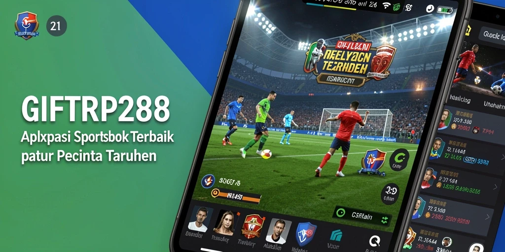 Tampilan screenshot utama GIFTRP288 menampilkan statistik dan pilihan taruhan.