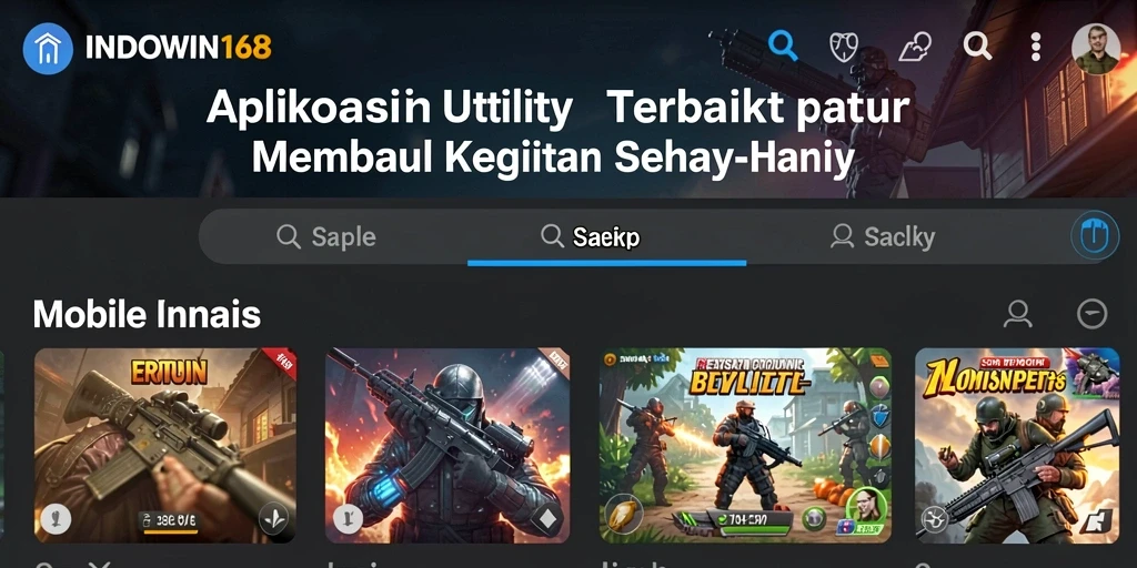 Tampilan antarmuka INDOWIN168 yang intuitif dan mudah digunakan.