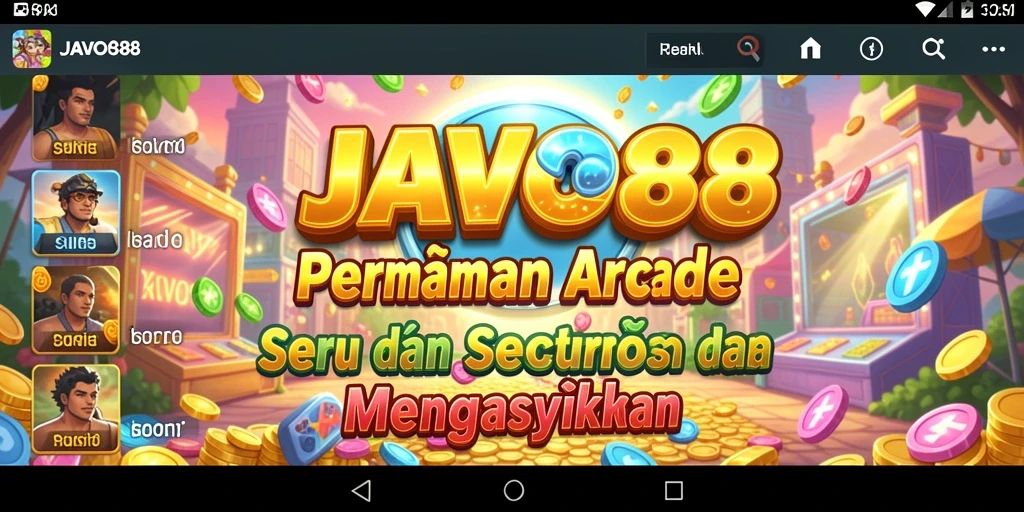 Tangkapan layar menampilkan aksi seru dalam gameplay Arcade JAVO88.