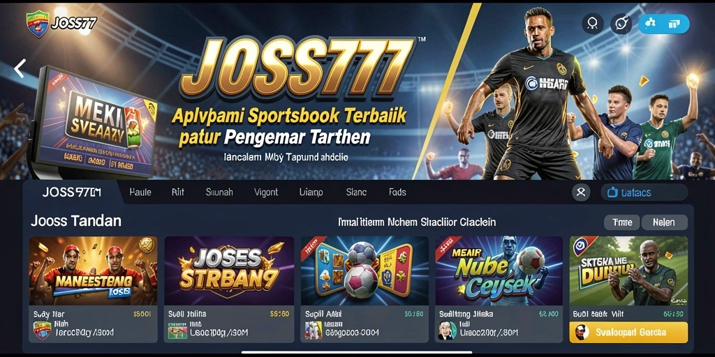 Tampilan menarik dari gameplay JOSS777 dalam taruhan Sportsbook.