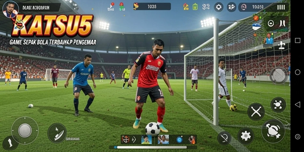Tampilan gameplay KATSU5 yang mendebarkan dan penuh aksi.