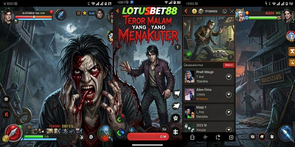 Tampilan gameplay LOTUSBET88 yang penuh ketegangan dan kengerian.