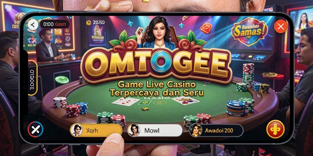 Tampilan permainan Live Casino di OMTOGEL yang menarik dan interaktif.