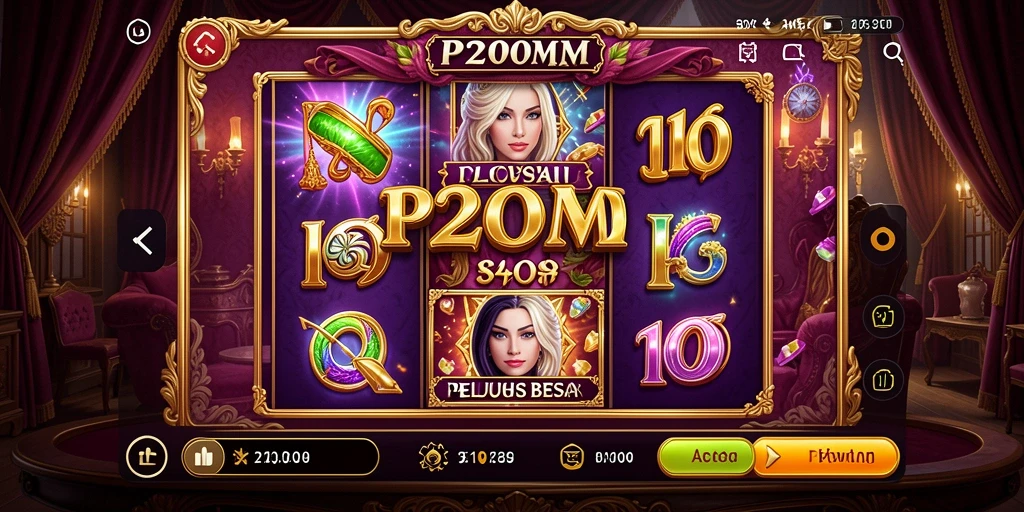 Screenshot menunjukkan gameplay Slot P200M yang seru dan interaktif.
