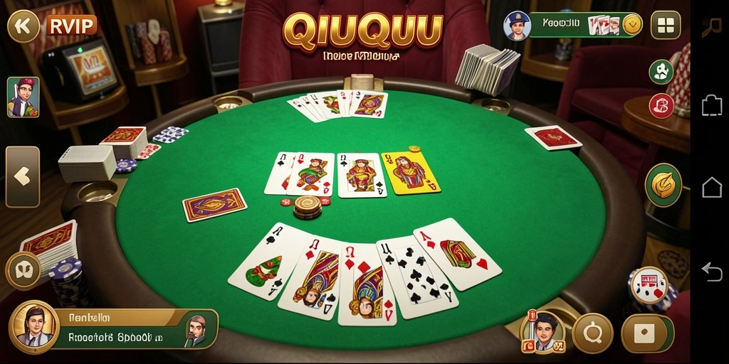 Gameplay RVIP menampilkan keseruan permainan QiuQiu yang kompetitif.