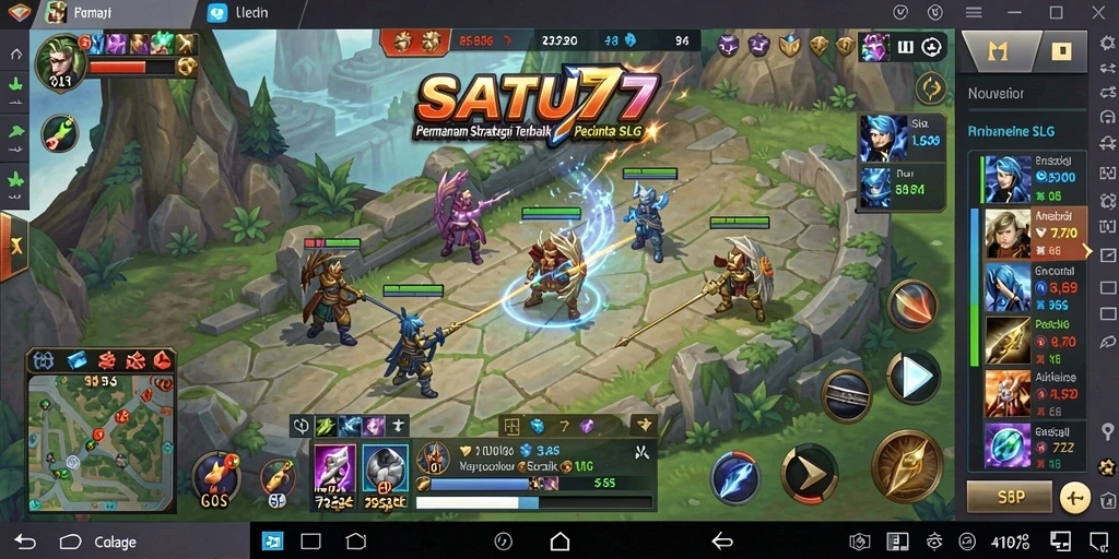 Gambaran gameplay seru di SATU77 dengan strategi SLG yang mendalam.