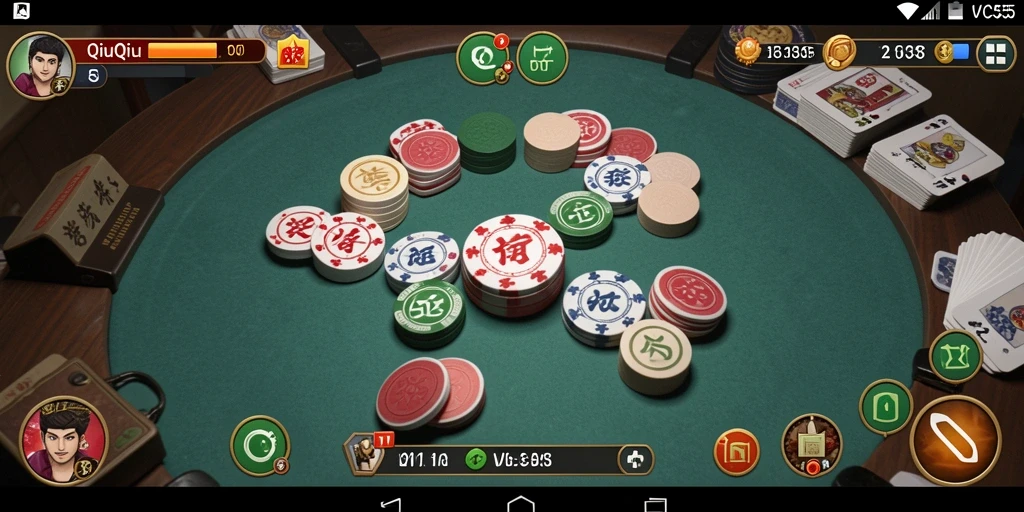 Tampilan gameplay QiuQiu yang seru dan menarik di VC55.