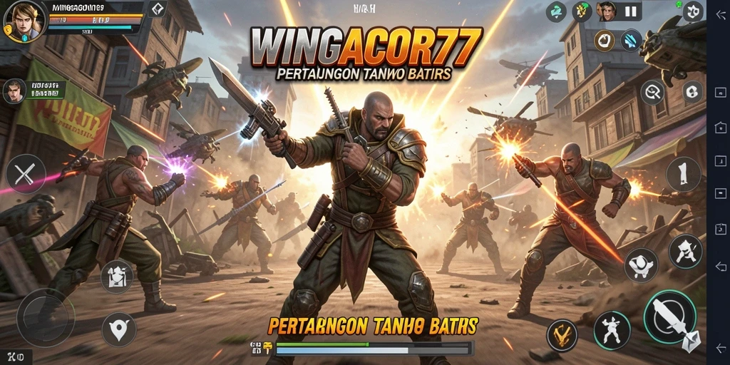 Gameplay pertarungan mendebarkan di WINGACOR77 dengan berbagai karakter.