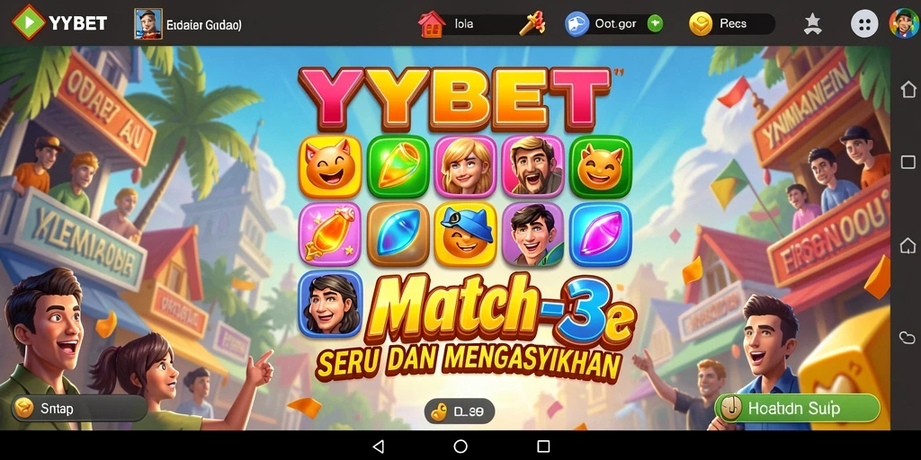 Tampilan gameplay YYBET yang penuh warna dan menarik.