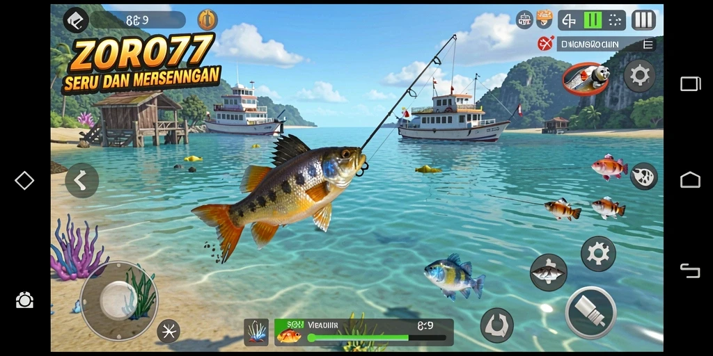 Tangkapan besar dalam gameplay ZORO77 yang menggembirakan.